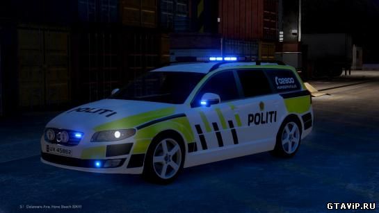 Volvo V70 2014 норвежской полицией для GTA 4